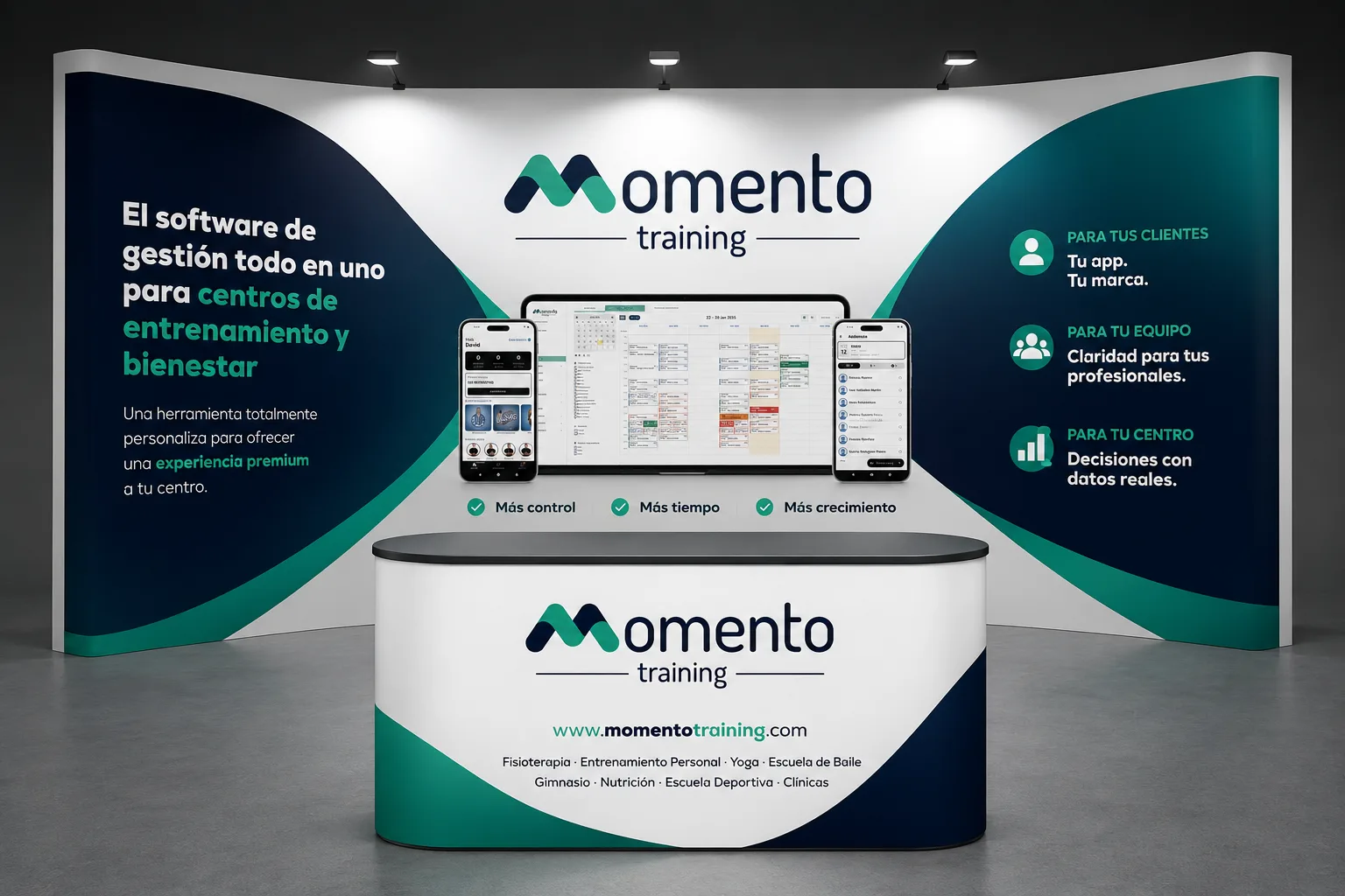 Diseño gráfico para el evento de Momento Training