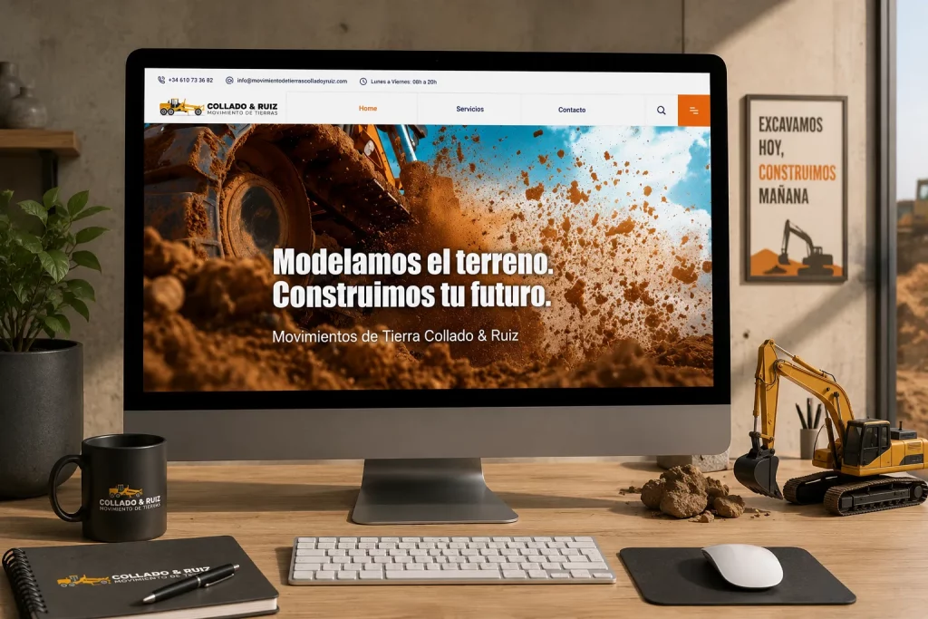 Diseño web para Collado & Ruiz Movimiento de Tierras