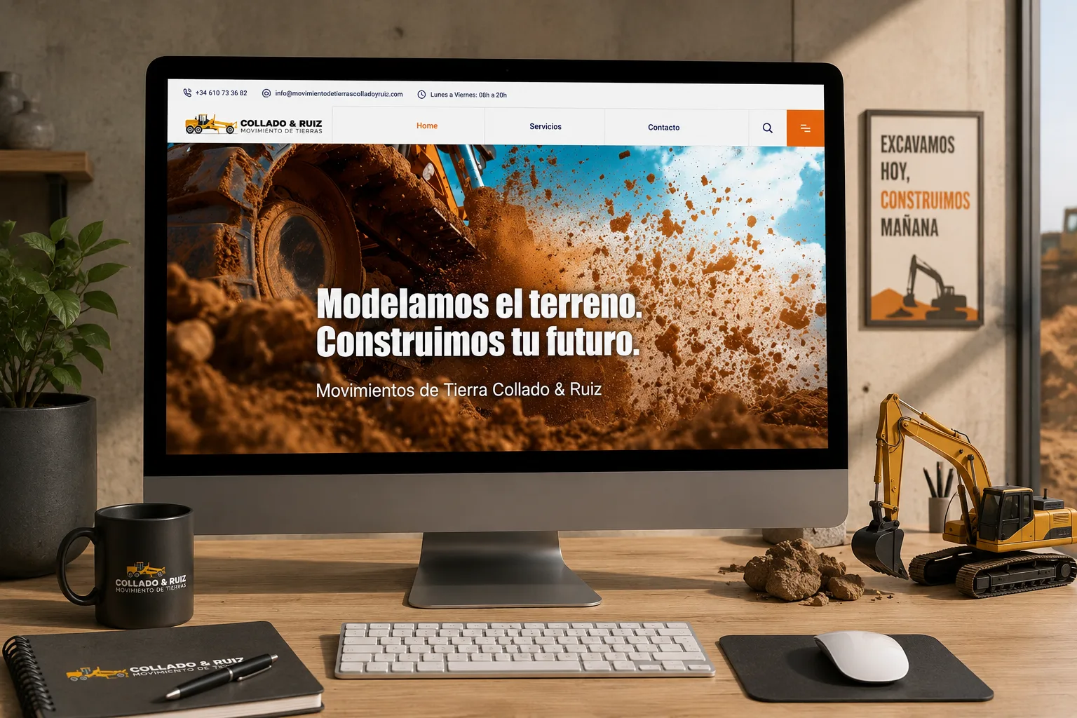 Diseño web para Collado & Ruiz Movimiento de Tierras