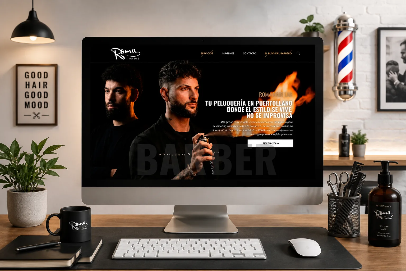 Diseño web para Peluquería Roma